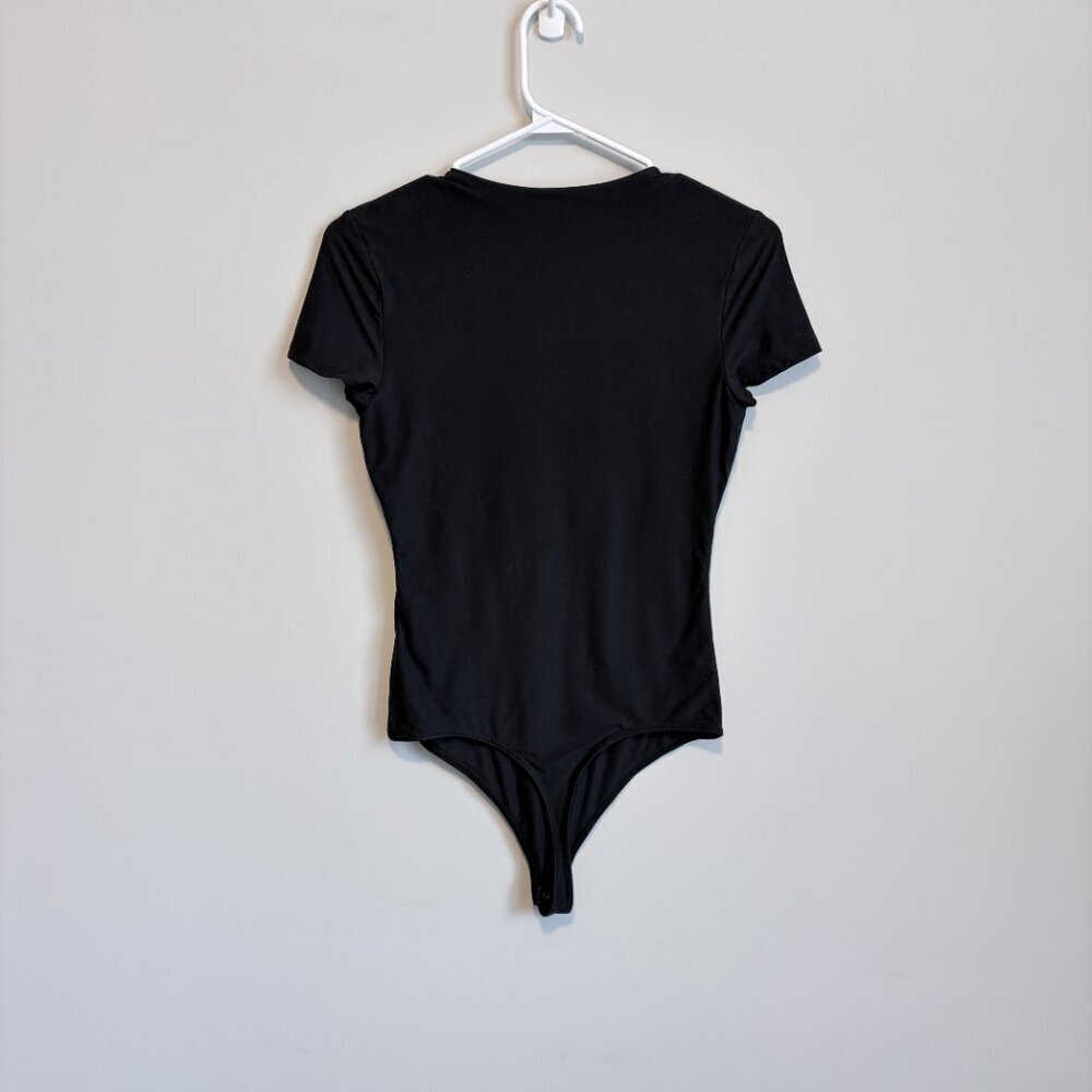 Abercrombie & Fitch Bodysuit Short Sleeve Elevated Basic Staple Black Size XS - Picture 4 of 9